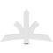 Ekena Millwork Davenport Architectural Grade PVC Gable Bracket, 60"W x 37 1/2"H x 2"D x 6"F, 15/12 Pitch GBP060X38X0206DAV00 - alternate 5